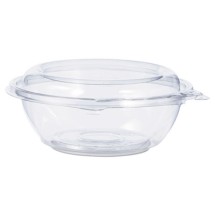 Tamper-Resistant, Tamper-Evident Bowls with Dome Lid, 8 oz, Clear, 240/Carton