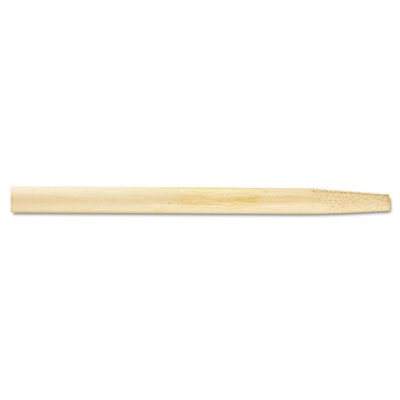 Tapered End Broom Handle, Lacquered Hardwood, 1 1/8 dia x 54, Natural