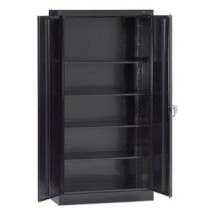 Tennsco 72&quot; High Standard Black Cabinet, Assembled, 30&quot; x 15&quot; x 72&quot;