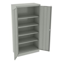 Tennsco 72&quot; High Standard Light Gray Cabinet, Assembled, 36&quot; x 18&quot; x 72&quot;