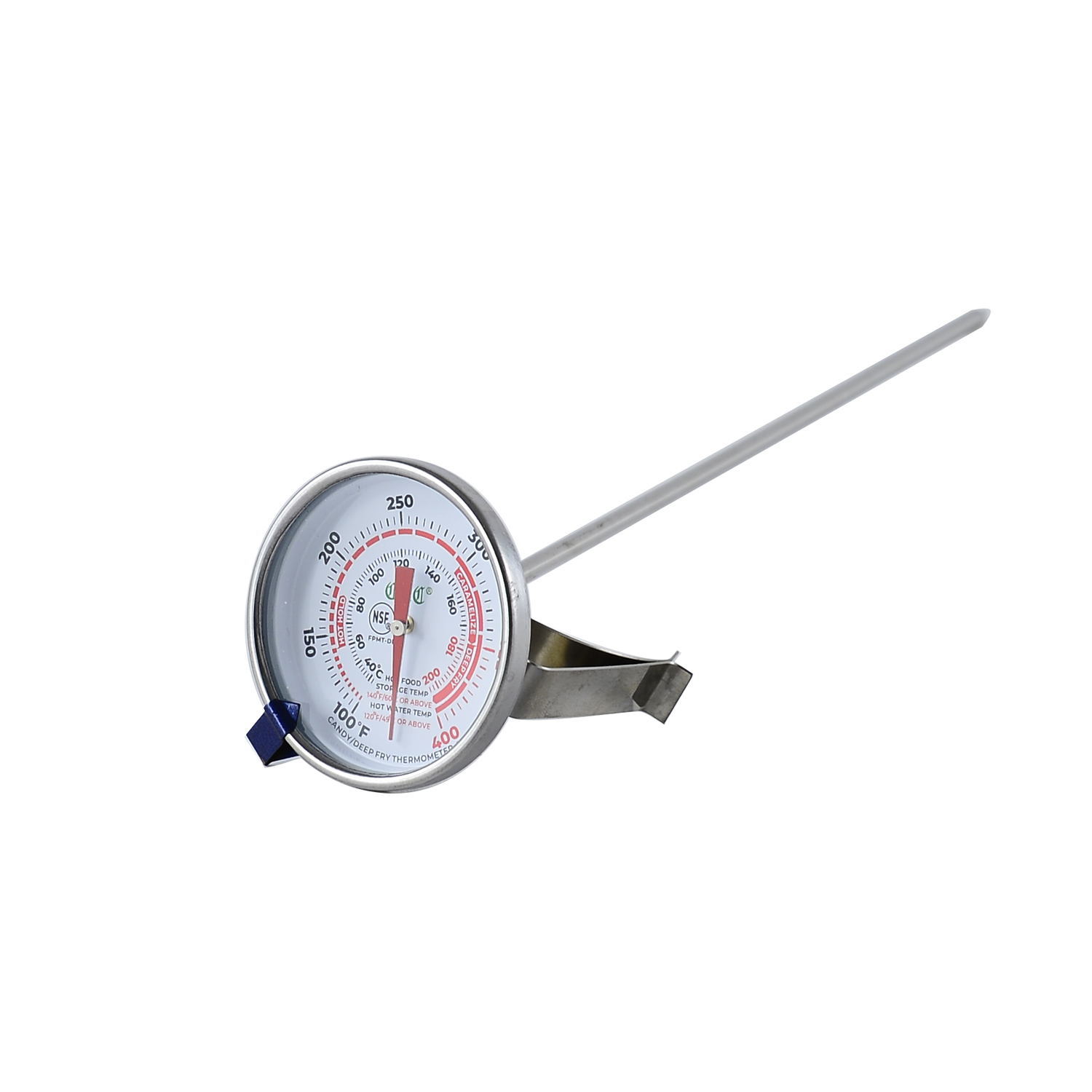 CAC China FPMT-DF13 Equil Thermo Deep Fry/Candy Thermometer, 2"Dia x 12"L