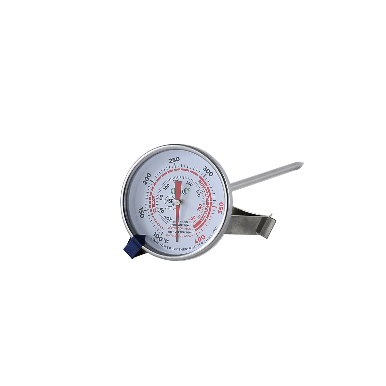 CAC China FPMT-DF12 Equil Thermo Deep Fry/Candy Thermometer, 2"Dia x 5"L