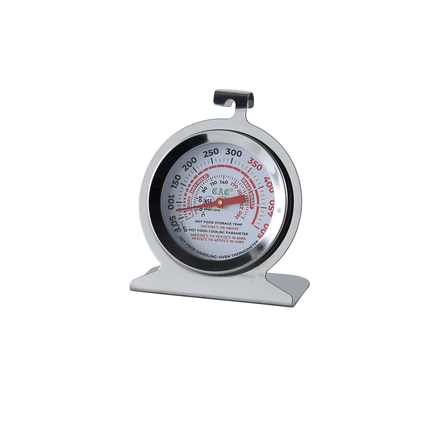 CAC China FPMT-OV6 Equil Thermo Oven Thermometer, 2"Dia.