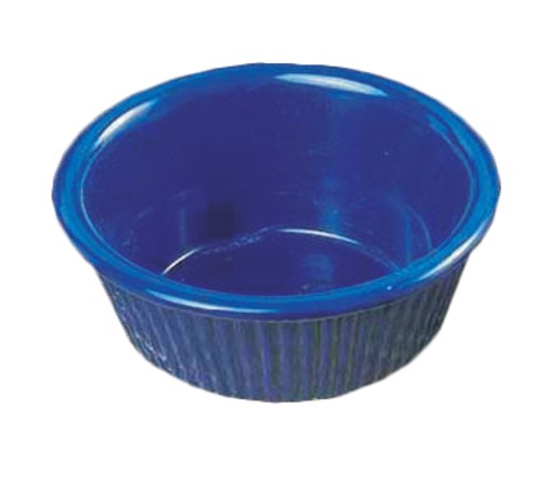 Thunder Group ML531CB1 Cobalt Blue Melamine 3 oz. Fluted Ramekin