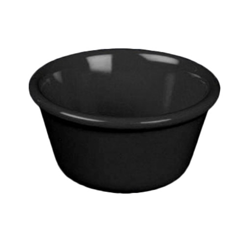 Thunder Group ML536BL1 Black Melamine 2-1/2 oz. Smooth Ramekin