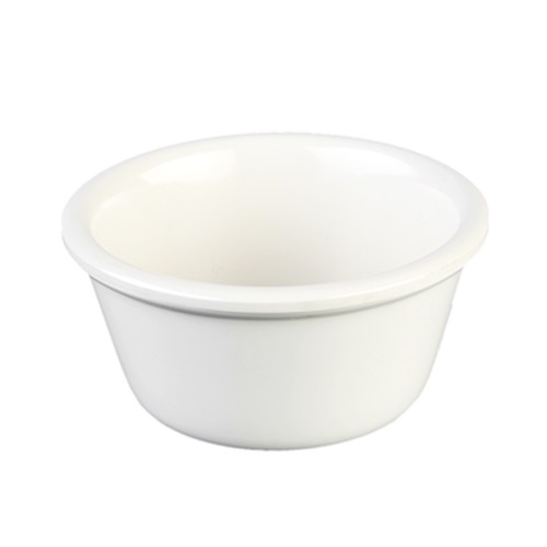 Thunder Group ML537B1 Bone White Melamine 3 oz. Smooth Ramekin