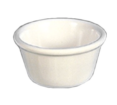 Thunder Group ML538B1 Bone White Melamine 4 oz. Smooth Ramekin