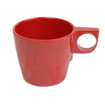 Thunder Group ML9011PR Pure Red Melamine Stacking Cup 7 oz.