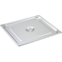 TigerChef 2/3 Size Stainless Steel Solid Steam Table Pan Cover - 2 pcs