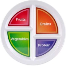 TigerChef 4-Compartment "My Plate" Design Plate 10"