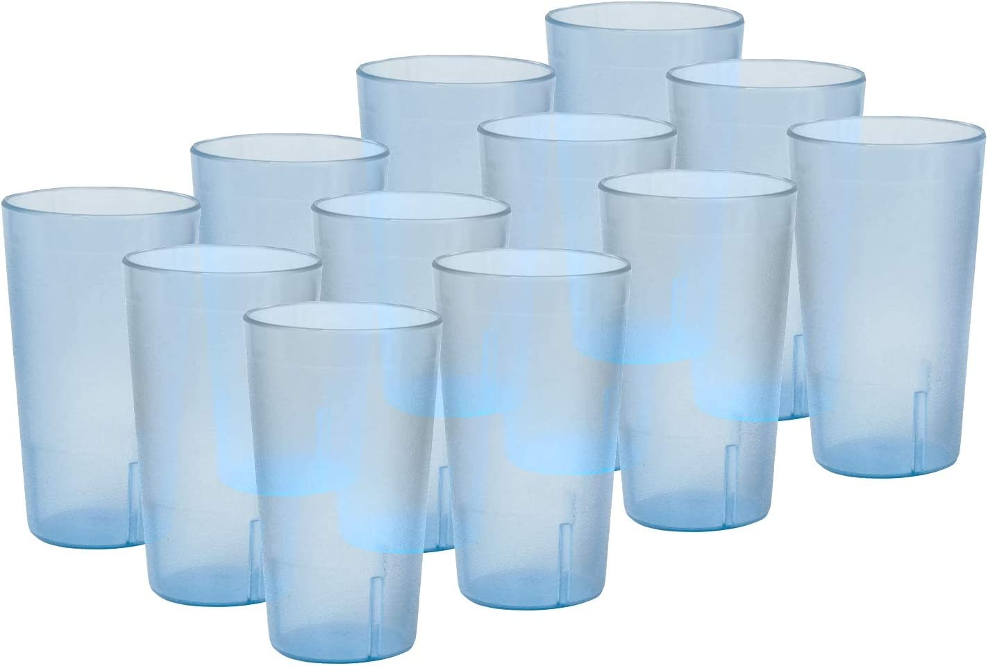 TigerChef Blue Break-Resistant Plastic Tumblers 24 oz. - 1 doz
