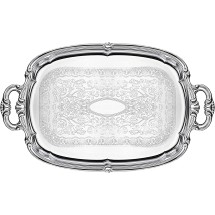 TigerChef Chrome-Plated Oblong Serving Tray 19-1/2" x 12-1/2" - 2 pcs