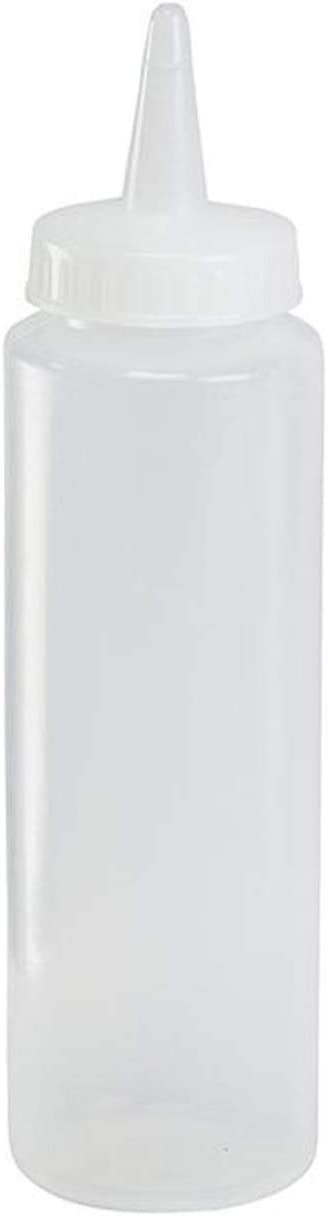 TigerChef Clear Plastic Squeeze Bottles 16 oz., 12/Pack