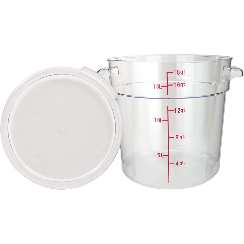 Thunder Group PLSFT018PC 18 QT Clear Polycarbonate Food Storage