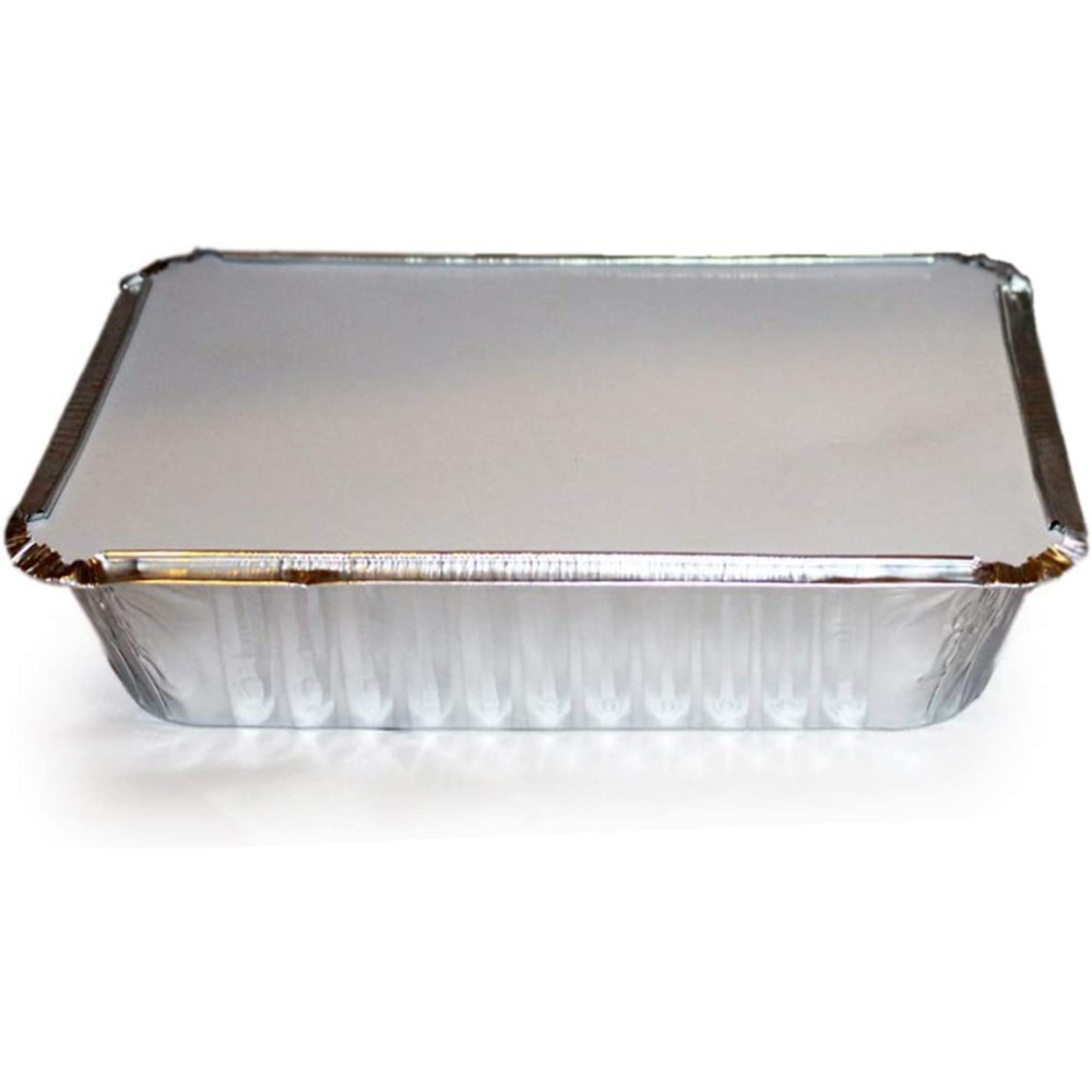 TigerChef Gold Disposable Half Size Aluminum Foil Steam Table Pans 9 x 13  - 5 pcs - LionsDeal