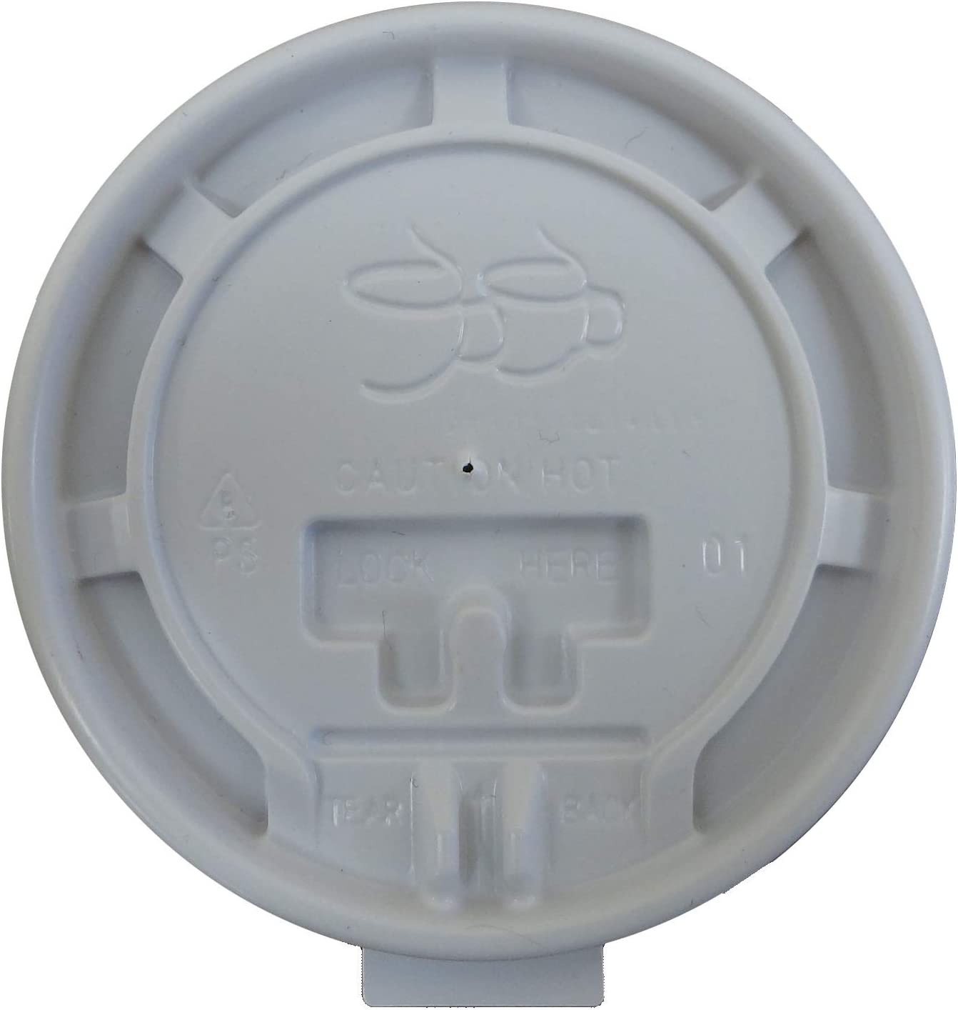 TigerChef Disposable Hot Coffee Cup Lids For 10 - 20 oz. Paper Hot Cups, 1000/Pack