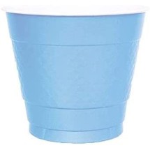 TigerChef Disposable Plastic Party Cups, Light Blue, 9 oz., 50/Pack