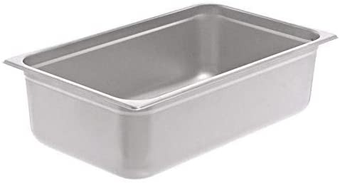 TigerChef Full Size Stainless Steel Anti-Jam Steam Table Pan, 6" Deep - 2 pcs