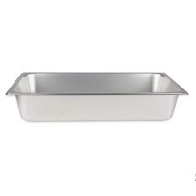 TigerChef Full Size Stainless Steel Steam Table Pan 4&quot; Deep - 2 pcs