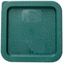 TigerChef Hunter Green Square Container Lids for 2 & 4 Quart Food Storage Containers, 4/Pack