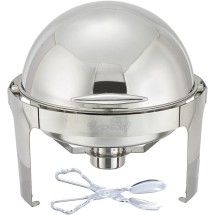 TigerChef Roll Top Chafer 6 Qt., with Plastic Salad Tongs