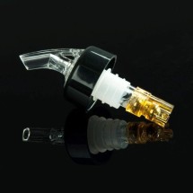 TigerChef Measured Liquor Pourer with Collar, Yellow, 1-1/2 oz., 6/Pack