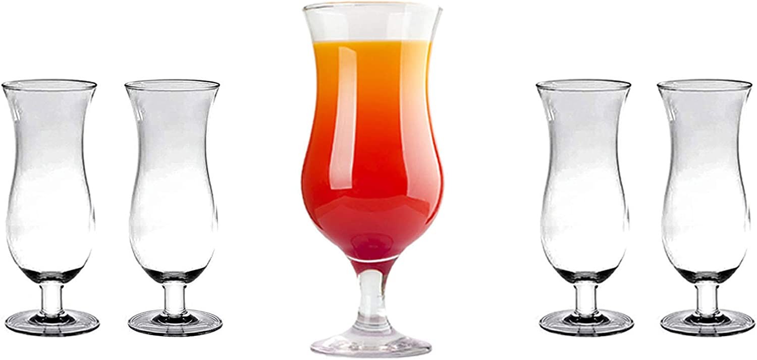 TigerChef Polycarbonate Hurricane Glass 16 oz. 4/Pack