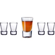 TigerChef Polycarbonate Shot Glass with Heavy Base 1.5 oz. 4/Pack