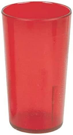 TigerChef Red Break-Resistant Plastic Tumblers 20 oz. - 1 doz