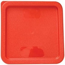 TigerChef Red Square Container Lids for 6 & 8-Quart Square Food Storage Containers - 4 pcs
