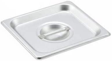 TigerChef Stainless Steel Lid for 1/6 Size Steam Pan - 6 pcs