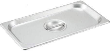 TigerChef Stainless Steel Lid for Third Size Steam Pan - 6 pcs