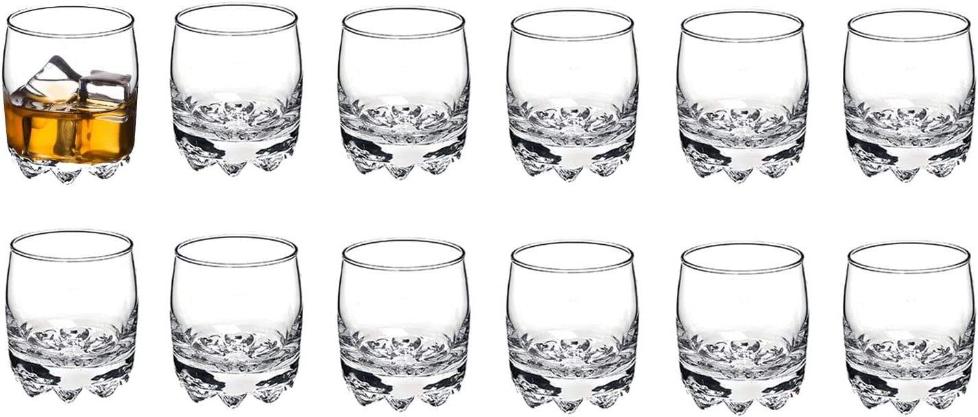 Tigerchef Restaurant Quality Glass Rocks Tumbler 10 oz. 12/Pack