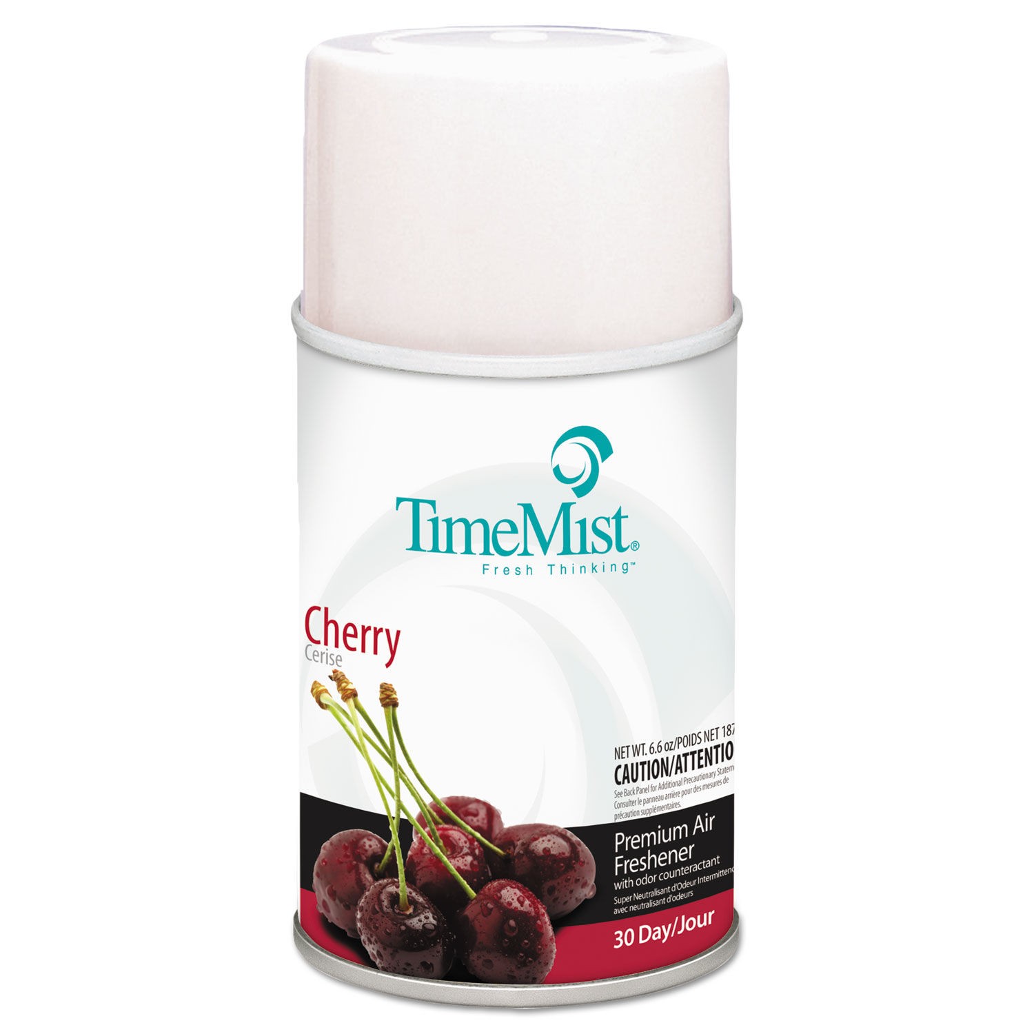 TimeMist Metered Air Freshener Refill, Cherry, 6.6 oz Aerosol, 12/Carton
