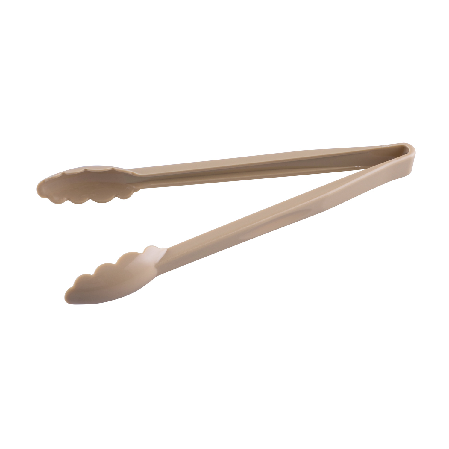 CAC China UTKU-12BG Beige Plastic Utility Tongs 12"
