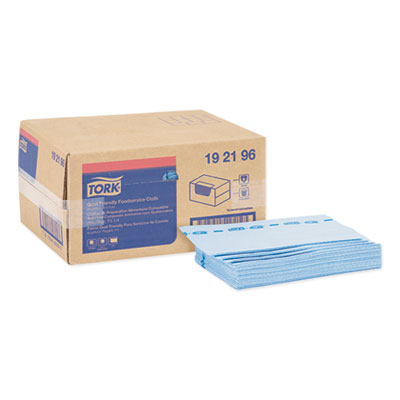 Tork Blue Quat Friendly Foodservice Cloths, 21" x 13", 150/Carton