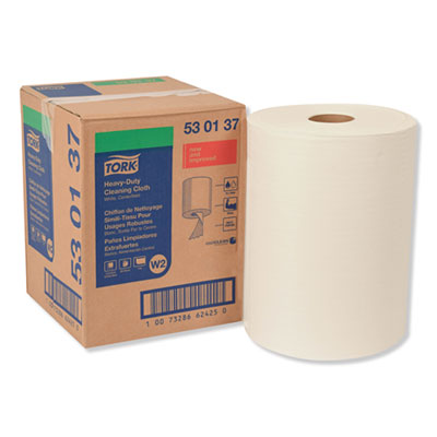 Tork Heavy-Duty Cleaning Cloths, Centerfeed, 12.6" x 10",400 Cloths Roll