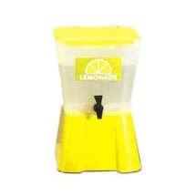 TableCraft 955 Yellow Square 3 Gallon Beverage Dispenser