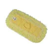 Trapper Looped-End Dust Mop Head, Yellow