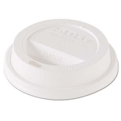 Dart Traveler Dome Hot Cup Lid, Fits 8 oz. Cups, White, 1000/Carton