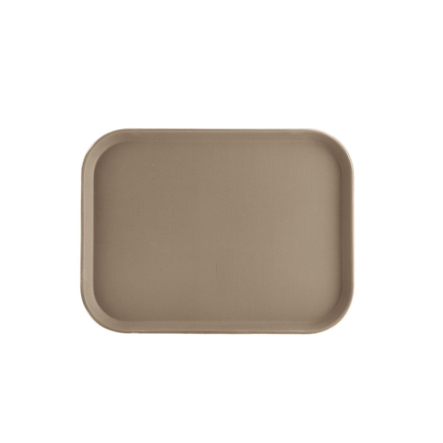 CAC China FGTD-1216BN Brown Rectangular Fiberglass Tray 16" x 12"