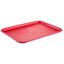 CAC China DSPT-1216R Red Fast Food/Cafeteria Tray, 16&quot; x 12&quot;