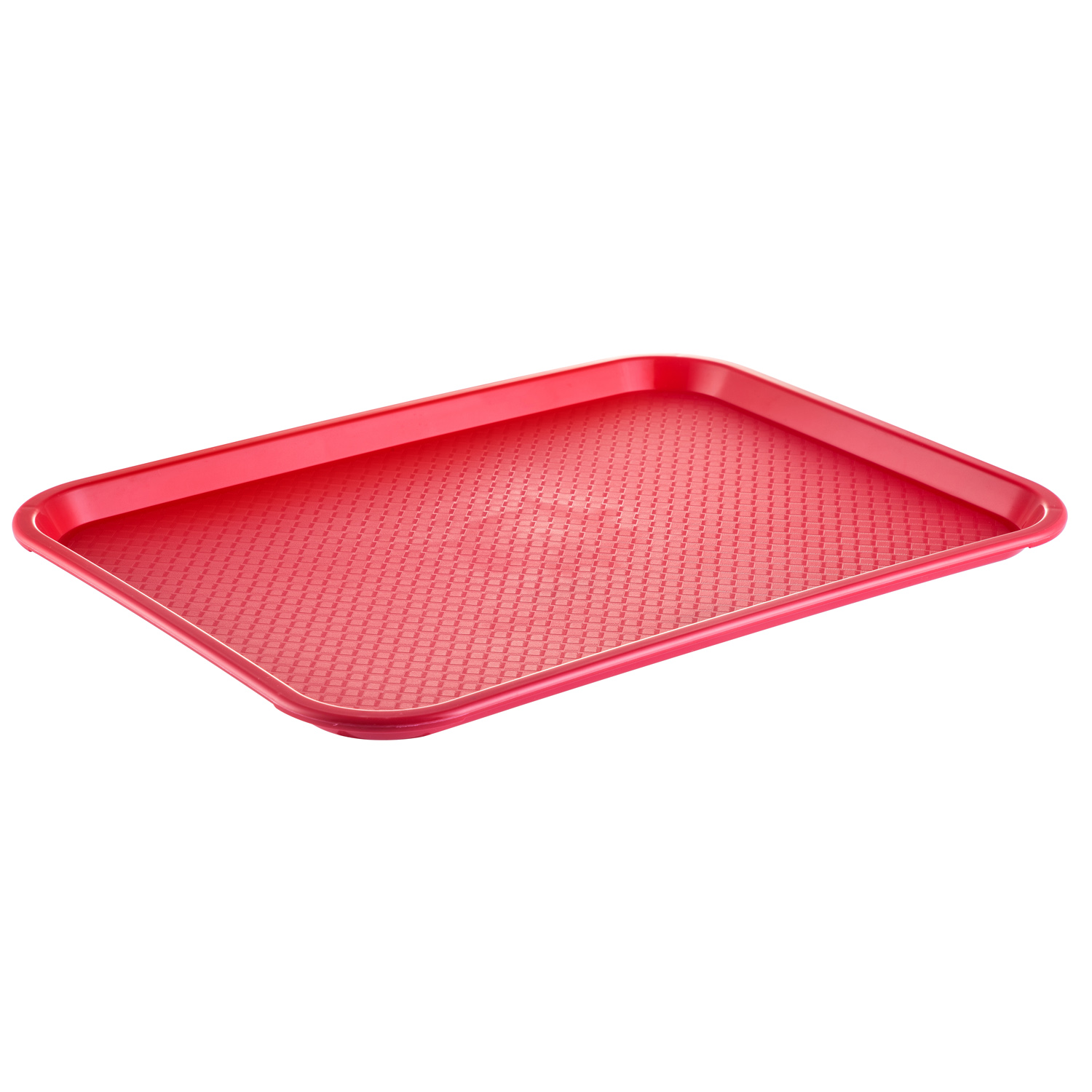 CAC China DSPT-1418R Red Fast Food/Cafeteria Tray, 18" x 14" 