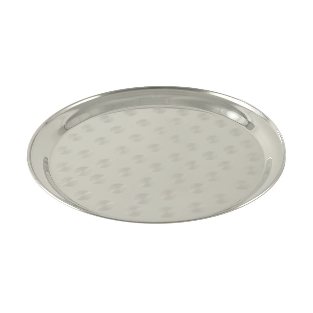 CAC China SSST-15 Stainless Steel Round Serving Tray 15 3/4"