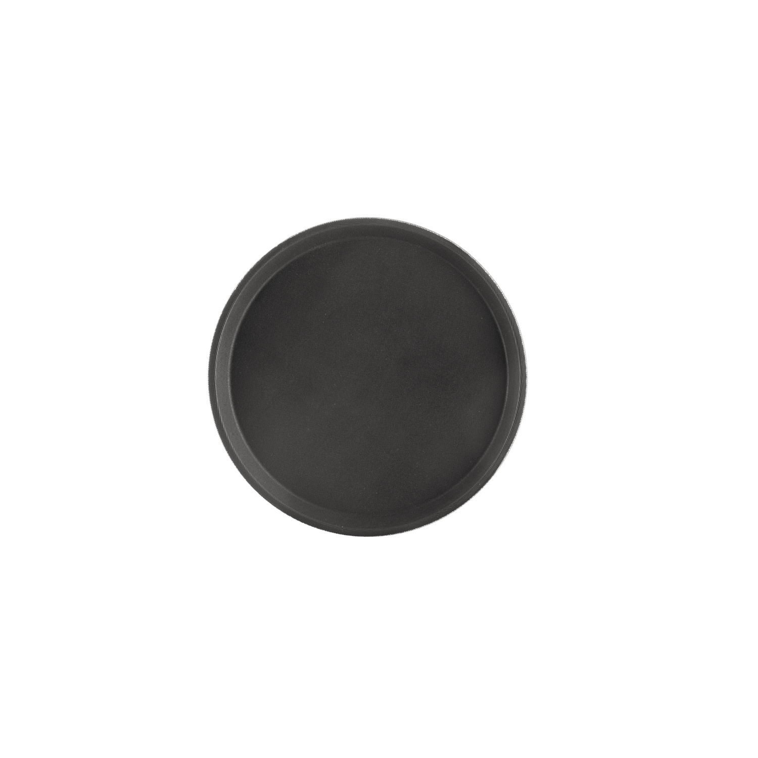 CAC China PDTR-11BK Black Round Plastic Super Tray 11"Dia