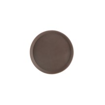 CAC China PDTR-11BN Brown Round Plastic Super Tray 11&quot;Dia