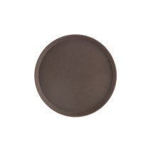 CAC China PDTR-14BN Brown Round Plastic Super Tray 14&quot;Dia