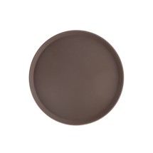 CAC China PDTR-16BN Brown Round Plastic Super Tray 16&quot;Dia