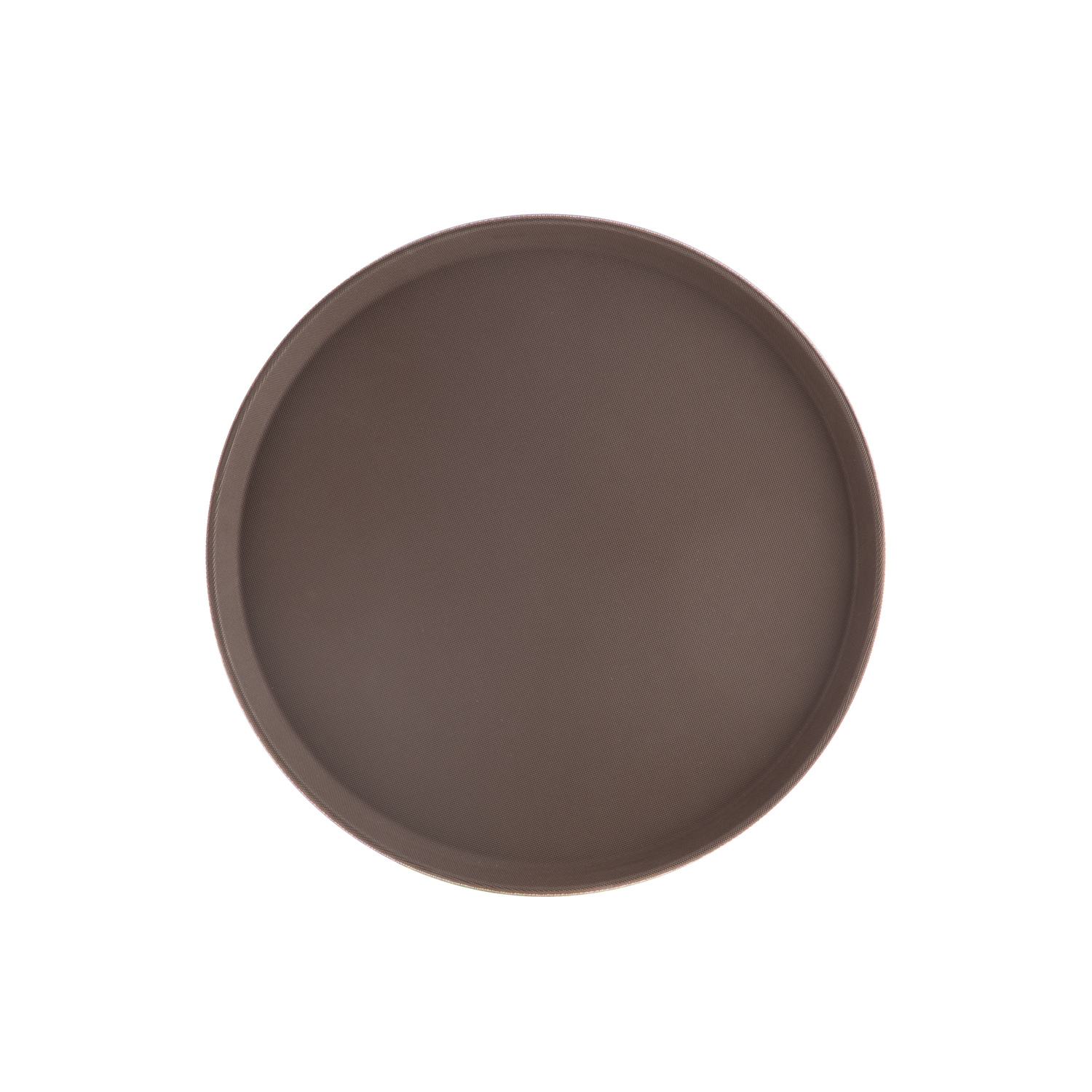 CAC China PDTR-16BN Brown Round Plastic Super Tray 16"Dia