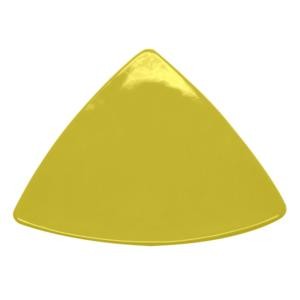 CAC China TRG-21-Y Festiware Triangle Flat Plate, Yellow 11 1/2"